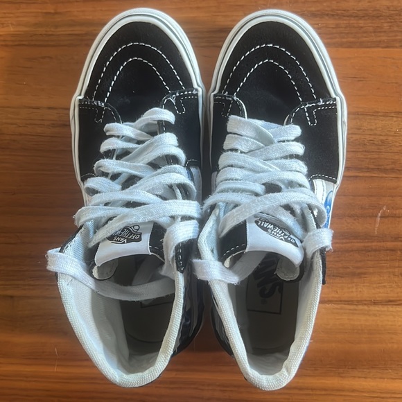 GUV Vans | Sk8-Hi Tapered Floral Blue/White SIZE mens 4, women’s 5.5 - Picture 3 of 4